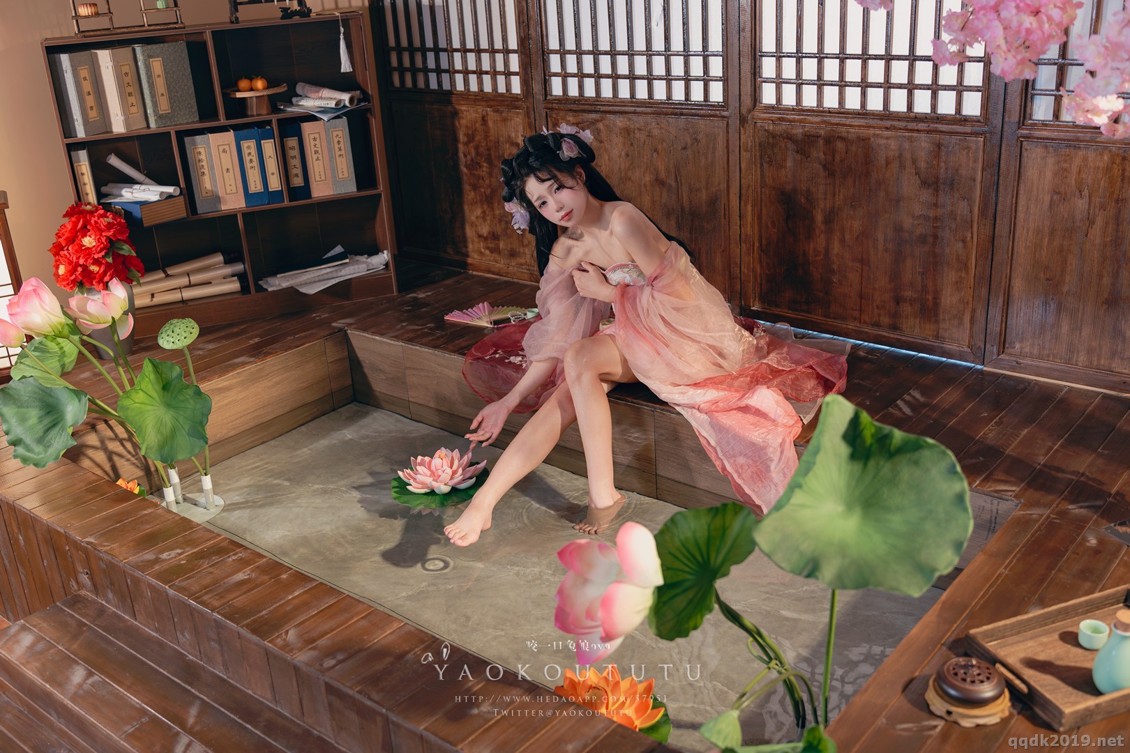 黏黏团子兔 八月订阅『醉倒荷塘边』& 游园惊梦 图集 11