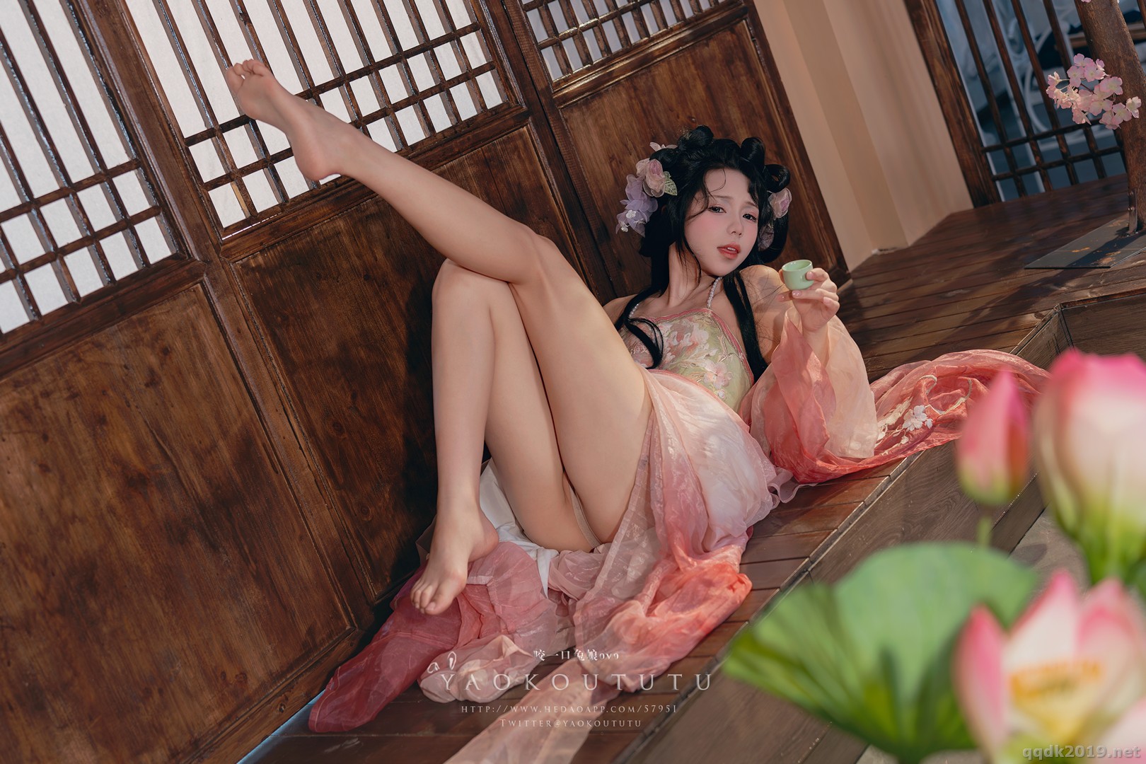 黏黏团子兔 八月订阅『醉倒荷塘边』& 游园惊梦 图集 48